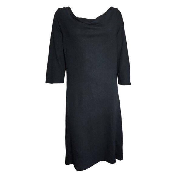Royal Robbins Dress Womens Size L Large Solid All Black Pullover Long Sleeve - Picture 1 of 7